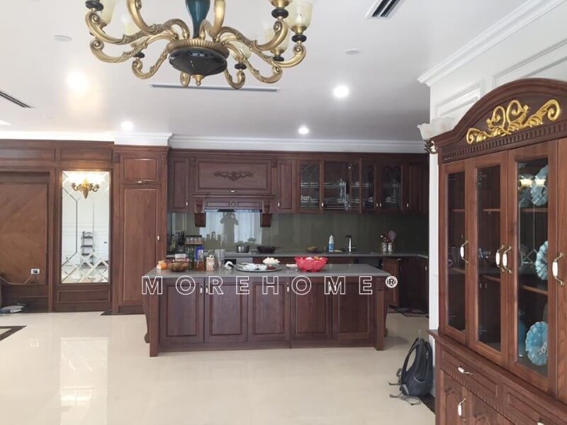 Thi công nội thất biệt thự Ecopark gỗ tự nhiên phong cách tân cổ điển sang trọng tại Hưng Yên Thi công nội thất biệt thự ecopark tân cổ điển